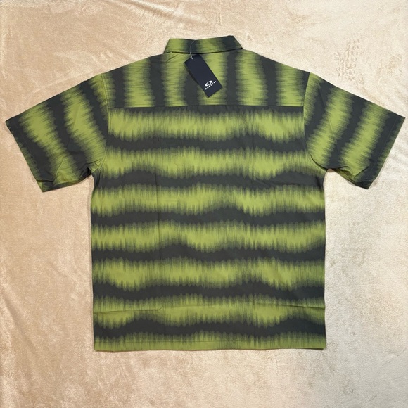 Oakley All Day RC Shirt Green Button Down Short Sleeve Stretch Mens Large NWT - Picture 4 of 7